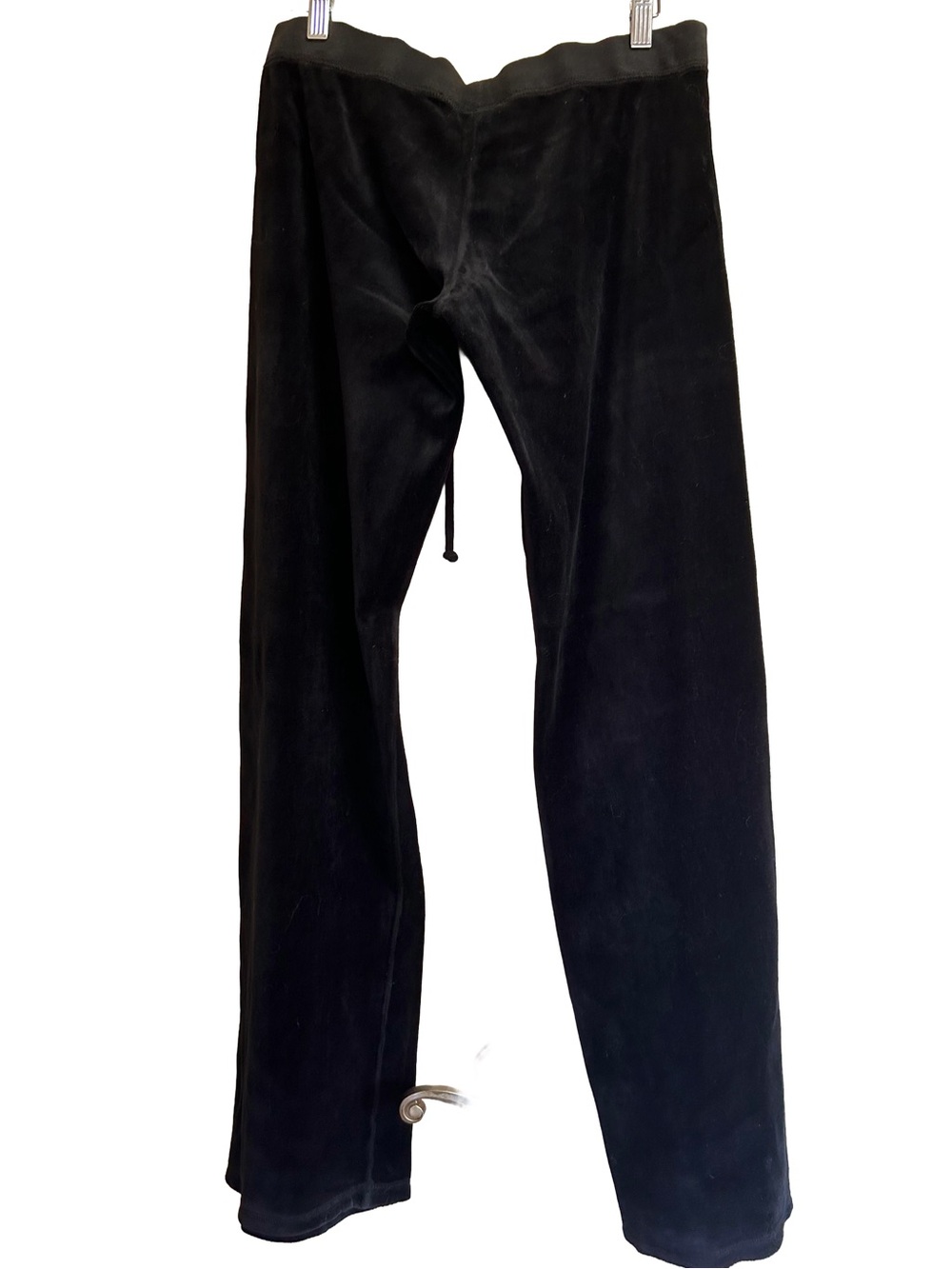 VTG Y2K Pristine Juicy Couture Velour Tracksuit Set Black M Beige Tag Mde in USA - Picture 6 of 7
